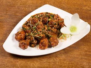 Veg Manchurian with Rice