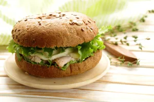 Salami Shawarma Chicken Burger
