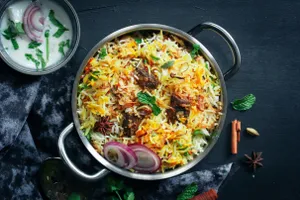 Veg Biryani (Half) + Chaap