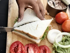 Grilled Vegetable Cheese Mayo Sandwich