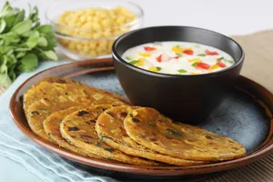 Paneer Double Anda Paratha