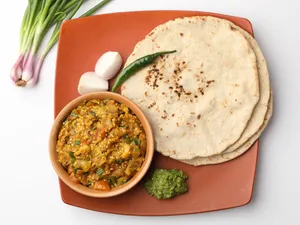 Veg Thali - Tawa roti