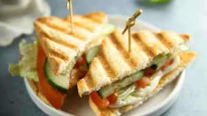 Tandoori Corn Paneer Grill Sandwich