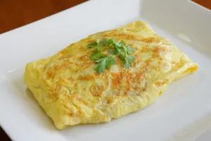 Fluffy Bread Omelette - 3 Egg