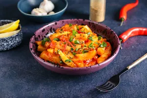 Honey Chilli Garlic Potato