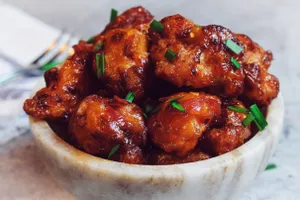 (Dry) Veg Lemon Manchurian