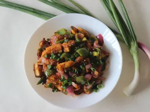 Dry Schezwan Chicken