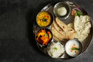 Veg thali - roti
