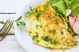 Chicken Double Egg Bread Omelette