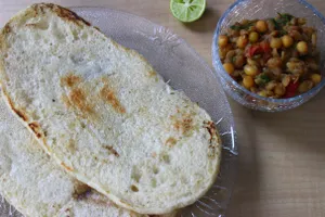 Chole Kulche (naan)
