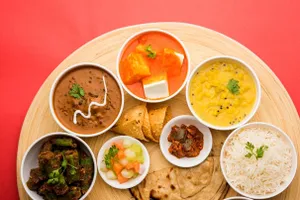 Veg Thali - Chur Chur Naan