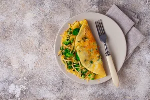 Triple Egg Bread Omelette