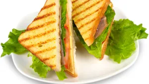 Aloo Tikki Club Sandwich