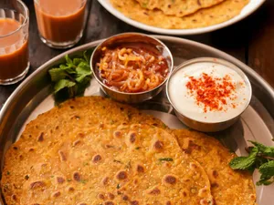 Aloo Paratha + Sabzi