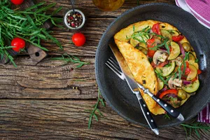 Double Egg Bread Omelette