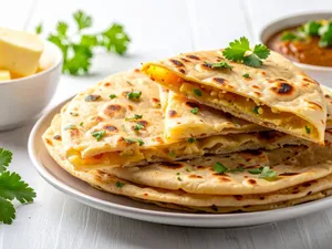 Aloo Paratha Plate