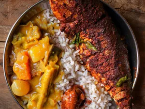 Fish Curry + Rice