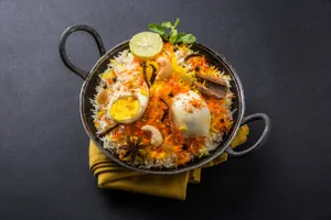 Double Egg Curry Chawal