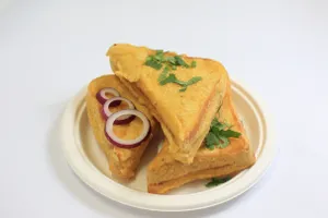 Bread Pakoda with Chatni