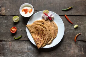 Paneer Paratha Plate