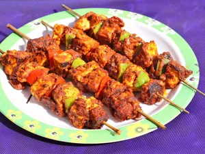 Achaari Mushroom Tikka - Full