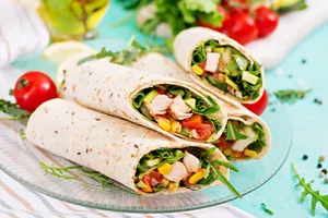 Stuffed Chaap Rumali Roll