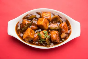 Chilli Paneer with Rice