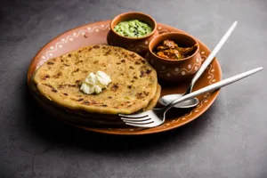 Paneer Payaz Paratha