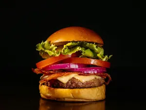 Double Tikki Fried Burger