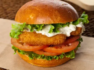 Crunchy Shawarma Chicken Burger