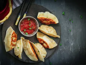Steamed Paneer and Corn Momos