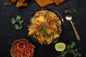 (Half) Veg Biryani + Chaap