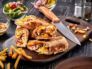 Single Egg Mutton Kabab Roll