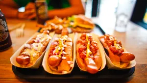 Hot Dog Paneer Burger