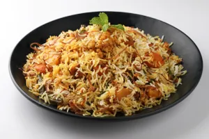 Veg Biryani (half) + 1 chaap