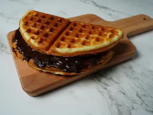 Sandwich Waffle Coffe Mocha