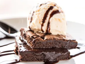 Brownie with Ice Cream
