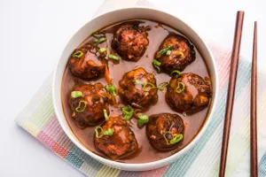 Veg Lemon Manchurian Dry