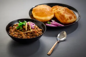 Chole Bhature with Rice
