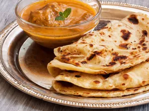 Double Egg Paratha + Sabzi