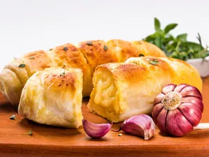 Stuffed Veggie Garlic Bread