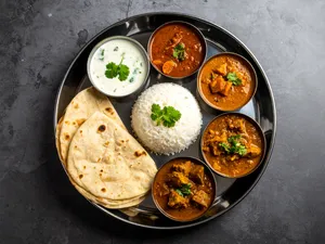 Veg Thali - Tawa Roti