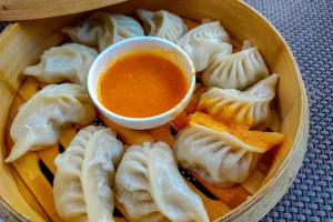 Steamed Cheese Corn Momos