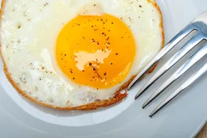 Half Fry Double Egg