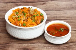 Veg Biryani (Full) + Chaap