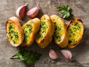 Cheesy Garlic D-Shaped Bread
