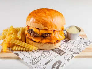 (Amul Butter)  Aloo Tikki Cheese Burger